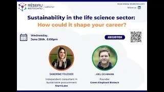 Miniature : Webinar # 10  Sustainability in the life science sector: how could it shape your career?