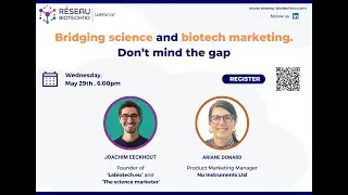 Miniature : Webinar #9 Bridging science and biotech marketing. Don’t mind the gap