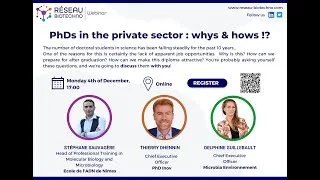Miniature : Webinar #8 PhDs in the private sector : Whys and hows ?