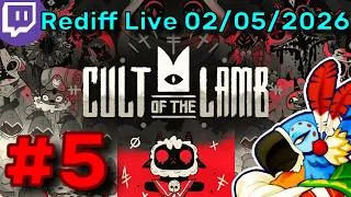 Miniature : Culte amélioré & Agneau surpuissant - CULT OF THE LAMB #5 - Rediff Live 02/05/2026