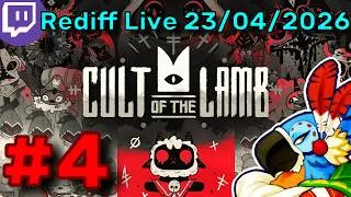 Miniature : Il est où ce con de homar ! - CULT OF THE LAMB #4 - Rediff Live 23/04/2026