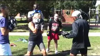 Miniature : VIDEO BOXE ANGLAISE TECHNIQUE AVEC LE COACH BIRLAN WELLS MASSALANDO