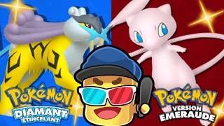 Miniature : Session test en double shasse de MEW et RAIKOU sur Pokémon Émeraude et BDSP - BiscottePROD REDIFS