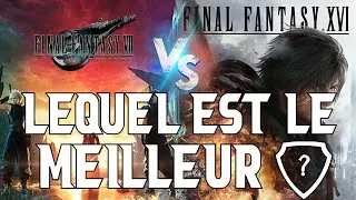 Miniature : LEQUEL EST LE MEILLEUR ? Final Fantasy VII Rebirth VS Final Fantasy XVI ⚔️