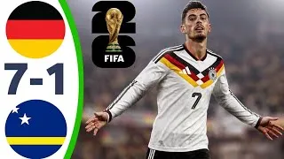 Miniature : Résumé du match Germany Vs Curacao 7-1 FIFA World Cup Full Highlights 2026 #worldcup 