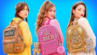 Miniature : Fille Riche vs Pauvre vs Giga Riche à l'École