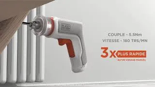 Miniature : Tournevis universel HEXDRIVER 3.6V Spécial meubles en kit - BCRTA01 - BLACK+DECKER