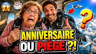 Miniature : 😱🎂 Le cadeau d’anniversaire le plus RISQUÉ pour sa belle mère ! ✈️😂 Blague du Jour