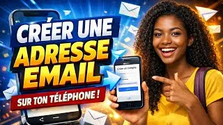 Miniature : Créer une adresse email FACILEMENT avec ton téléphone (en 5 minutes !) 📧📱