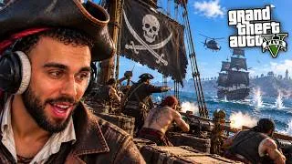 Miniature : J'AI FAIT DU PIRATE RP SUR GTA V ! (c'est DINGUE)