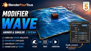 Miniature : Blender 4/5.X Tuto Français - Modifier Wave et Cube (Episode 49)