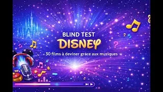 Miniature : Blind Test Disney 🎶 30 musiques | Facile à Expert 🔥