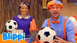 Miniature : La Chanson du Foot | Blippi en français | Vidéos éducatives pour enfants