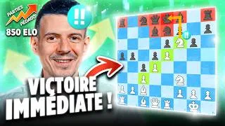 Miniature : INCROYABLE !! échec et mat SANS AUCUN ECHANGE !!!!! (parties pédagogiques)
