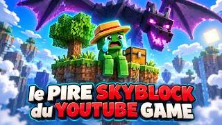 Miniature : le PIRE SKYBLOCK du YOUTUBE GAME FRANÇAIS (le Noob Originel de Minecraft)