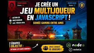 Miniature : Je crée un jeu MULTIJOUEUR en JavaScript pour une soirée gaming 🔥 (Node.js )