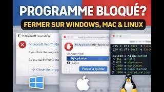 Miniature : Programme application bloqué ? Comment forcer la fermeture sur Windows, Mac et Linux (rapide)