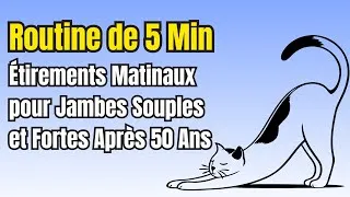 Miniature : 5 Minutes d'Étirements Matinaux pour des Jambes en Bonne Santé (Hommes +50 Ans)