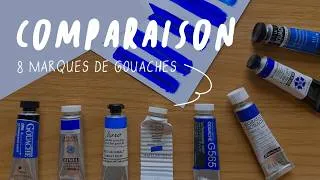 Miniature : QUELLE EST LA MEILLEURE GOUACHE ? Comparaison 8 marques de gouaches