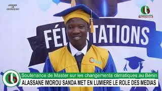 Miniature : Soutenance de Master sur les changements climatiques au Bénin : ALASSANE IMOROU SANDA MET EN...