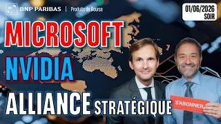 Miniature : Microsoft et Nvidia : Alliance stratégique - 100 % Marchés - 01/06/2026 - S