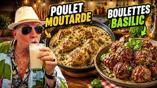 Miniature : POULET À LA MOUTARDE & BOULETTE AU BASILIC - LIVE CUISINE