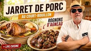 Miniature : JARRET DE PORC AU COURT BOUILLON & ROGNONS D'AGNEAU - LIVE CUISINE