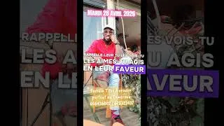 Miniature : #PRIERE DU MARDI 28 AVRIL 2026 