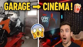 Miniature : J'ai créé une salle de cinéma dans mon garage
