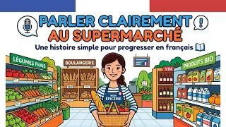 Miniature : Apprendre le français: Au supermarché pour pratiquer ton français facilement