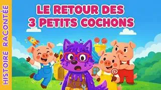 Miniature : LES 3 PETITS COCHONS construisent une drôle de maison ! | Histoire conte pour enfants