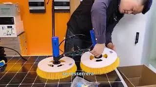 Miniature : Installation d'une machine de nettoyage de panneaux solaires 1
