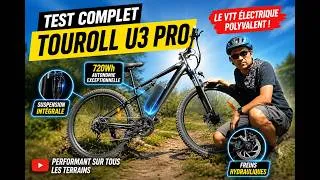 Miniature : Mon test du TOUROLL U3 PRO - vtt électrique suspension intégrale à moins de 900€