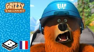 Miniature : Décollages amusants et robots fous 🐻💥 Compilation 50 min | Grizzy et les Lemmings |  @boomerangFR