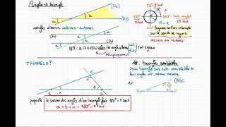 Miniature : Notions de base sur les angles et triangles.