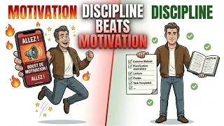 Miniature : Pourquoi la Discipline Bat Toujours la Motivation #développementpersonnel #discipline