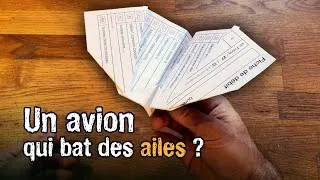 Miniature : Un AVION en papier qui BAT des AILES ??