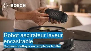 Miniature : Robot aspirateur laveur intégrable Bosch : nettoyer ou remplacer le filtre | Bosch Home France