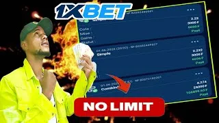 Miniature : 1xbet 5 coupons en 24h. 🤯  No limit... 