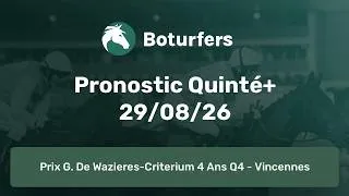 Miniature : Pronostic PMU du Quinté du jour du 29/08/26: R1C4 - VINCENNES