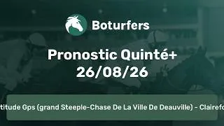 Miniature : Pronostic PMU du Quinté du jour du 26/08/26: R1C8 - CLAIREFONTAINE