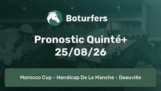 Miniature : Pronostic PMU du Quinté du jour du 25/08/26: R1C8 - DEAUVILLE