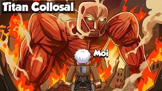 Miniature : 100 Heures pour Débloquer le Titan Colossal sur Attack On Titans Révolution ! (Roblox)