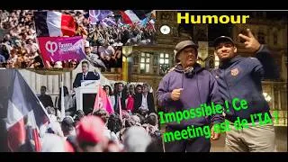 Miniature : Drapeaux français au meeting de Mélenchon : c'est de l'IA ! | Sketch satirique.