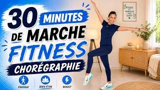 Miniature : 🔥 30 MIN de MARCHE FITNESS CHORÉGRAPHIÉE | Cardio fun pour brûler des calories sans courir !