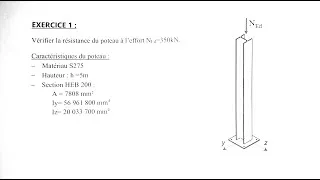 Miniature : Vérification sur RSA: la résistance du poteau à l'effort Ned 350kN