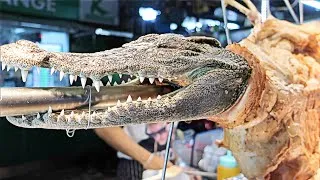 Miniature : THAILAND STREET FOOD - Grilled Crocodile