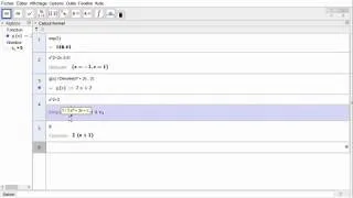 Miniature : Geogebra : calcul formel
