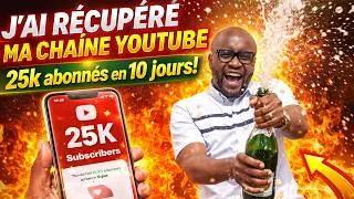Miniature : De 0 à 25K abonnés en 10 jours après avoir perdu ma chaîne 💥