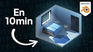 Miniature : 10 min pour faire une chambre isométrique en 3D | Blender Fr
